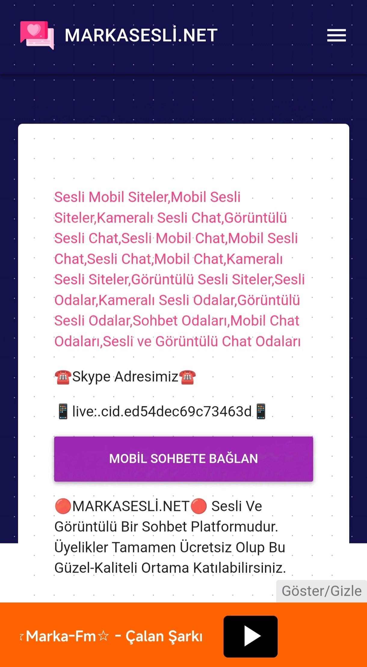 Yeni Sesli Chat Siteleri